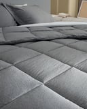 Meleni Çift Kişilik Comforter Set - Gri