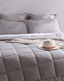 Bobigny Tek Kişilik SuperSoft Comforter Set - Gri