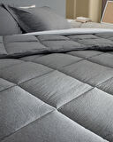 Meleni Tek Kişilik Comforter Set - Gri