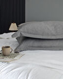 Meleni Tek Kişilik Comforter Set - Gri
