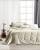 Kaira Tek Kişilik Comforter Set - Bej