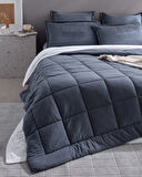 Bobigny King Size SuperSoft Comforter Set - İndigo