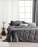 Kaira King Size Comforter Set - Antrasit