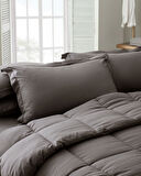 Mona Tek Kişilik Comforter Set - Antrasit