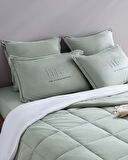 Bobigny Tek Kişilik SuperSoft Comforter Set - Mint Yeşili