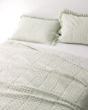 Medus Tek Kişilik Yatak Örtüsü - Mint Yeşili