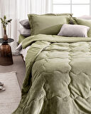 Kaira King Size Comforter Set - Haki