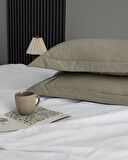 Meleni Tek Kişilik Comforter Set - Haki