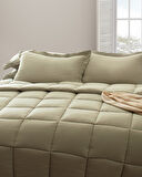 Mona Tek Kişilik Comforter Set - Haki