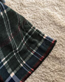 Tignes Tek Kişilik Welsoft Polar Baskılı Battaniye - Koyu Yeşil