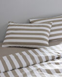 Avignon King Size %100 Pamuk Ranforce Baskılı Nevresim Takımı - Haki