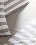 Avignon King Size %100 Pamuk Ranforce Baskılı Nevresim Takımı - Haki