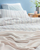 Avery King Size %100 Pamuk Ranforce Baskılı Nevresim Takımı - Mavi/Pembe