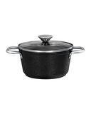 Noir Titanyum Derin Tencere - Siyah - 20 cm
