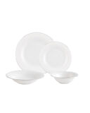 Dormir 6 Kişilik 24 Parça Yemek Takımı - Beyaz/Silver