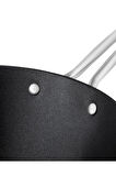 Titanium Professional Wok Tava - Siyah - 28 cm