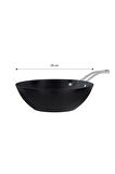 Titanium Professional Wok Tava - Siyah - 28 cm