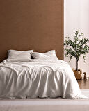 Songe King Size %100 Pamuk Chambre Nevresim Takımı - Ekru