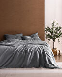 Songe King Size %100 Pamuk Chambre Nevresim Takımı - Açık Gri