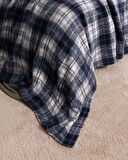 Talcy Çift Kişilik Battaniye - Gri/İndigo