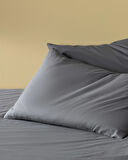 Manon King Size %100 Pamuk Ranforce Lastikli Çarşaf Takımı - Antrasit