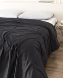 Ciel King Size %100 Pamuk Saten Nevresim - Koyu Gri