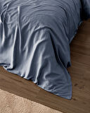 Ciel King Size %100 Pamuk Saten Nevresim - Koyu Mavi