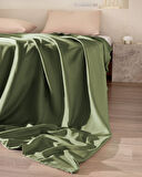 Ciel King Size %100 Pamuk Saten Nevresim - Haki