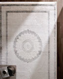 Mons Halı - Beyaz/Mavi - 80x150 cm