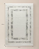 Vence Halı - Beyaz/Gri - 80x150 cm