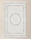 Mons Halı - Beyaz/Gri - 80x300 cm