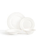 Grace 6 Kişilik 24 Parça Yemek Takımı - Beyaz/Silver