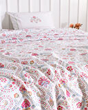 Bretagne King Size Pamuklu Ecocell Baskılı Pike Takımı - Renkli