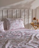 Tiny King Size Pamuklu Ecocell Baskılı Pike Takımı - Pudra