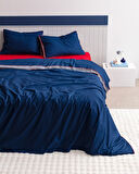 Allure King Size %100 Pamuk Nevresim Takımı - Lacivert