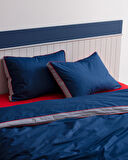 Allure King Size %100 Pamuk Nevresim Takımı - Lacivert