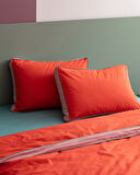 Allure King Size %100 Pamuk Nevresim Takımı - Turuncu