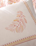 Coratte Çift Kişilik Pamuklu Ecocell Baskılı Pike Takımı - Pudra