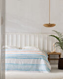 Caresse King Size Pamuklu Ecocell Baskılı Pike - Turkuaz