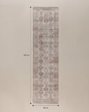 Amorel Mandala Halı - Bej - 80x300 cm