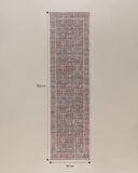 Faurel Mandala Halı - Kahverengi - 80x300 cm