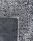 Gaspard İplik Boyalı Kadife Halı - Lacivert/Bej - 200x290 cm