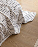 Josselin Çift Kişilik Pamuklu Yatak Örtüsü - Lacivert