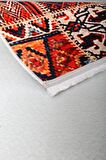 DijiDekor K1300 Patchwork Saçaklı Dijital Halı Kaymaz Yıkanabilir Oda Mutfak Koridor Salon Halısı