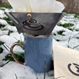 Kamp Ayısı® CoffeeX Drip™ Kahve Damıtıcı: Katlanır Paslanmaz Metal Kahve Demleme Aparatı 