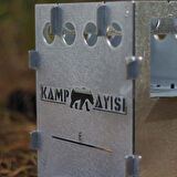 Kamp Ayısı® PyroLite™ Ateş Kutusu: Pratik ve Katlanır Çok Yakıtlı Çantalı Metal Kamp Ocağı 