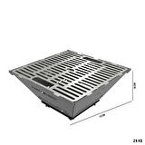 Kamp Ayısı® FireNest™: Core Ateş Çukuru Taşınabilir Ateş Çukuru Seti - 3mm Karbon Çelik, 1.5mm Paslanmaz Izgara, Çantalı 