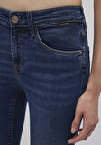 Mona Gold Klasik Vintage Koyu Mavi Jean Pantolon 1049787784