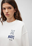 Mavi Logo Baskılı Beyaz Sweatshirt 1S10148-70069