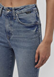 Serenay Gold Shape Puslu Indigo Mavisi Jean Pantolon 100980-87796